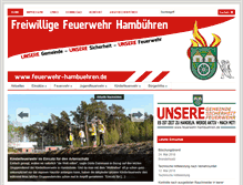 Tablet Screenshot of feuerwehr-hambuehren.de